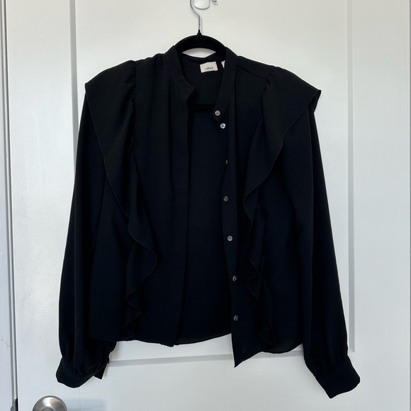 Black Aritzia Wilfred Blouse - Size XS - Picture 2 of 9